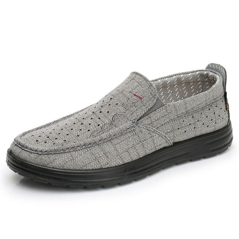 Heren Ademend Antislip Comfortabele Zachte Bodem Oude Peking Casual Doek Schoenen