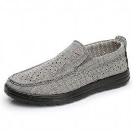 Heren Ademend Antislip Comfortabele Zachte Bodem Oude Peking Casual Doek Schoenen