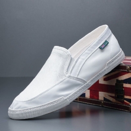 Heren Ademend Ijs Zijde Antislip Comfortabele Zachte Zool Slip On Solid Casual Court Shoes