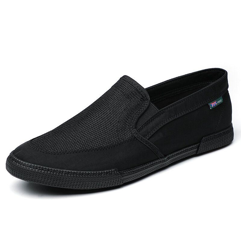 Heren Ademend Ijs Zijde Antislip Comfortabele Zachte Zool Slip On Solid Casual Court Shoes