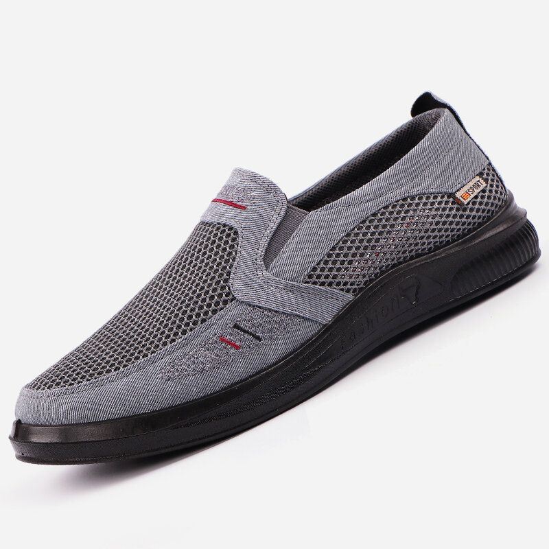 Heren Ademend Uitgehold Comfortabele Zachte Bodem Antislip Oude Peking Casual Schoenen