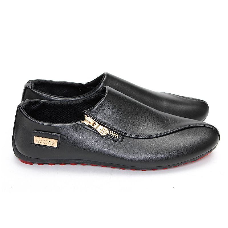 Heren Ademende Rits Slip On Antislip Casual Flats Schoenen