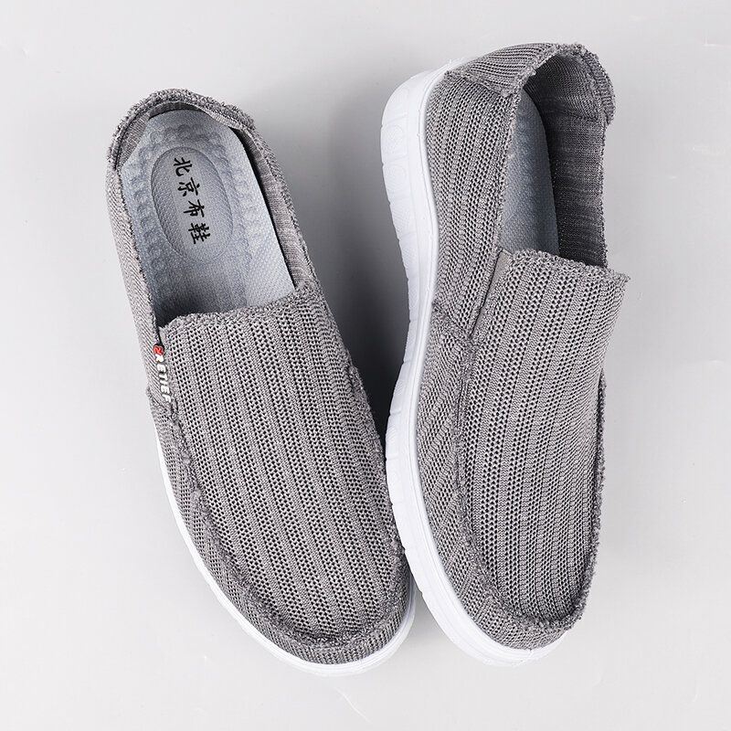 Heren Ademende Stof Antislip Comfortabele Zachte Bodem Oude Peking Casual Schoenen