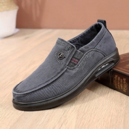 Heren Ademende Zachte Zool Antislip Comfortabele Slip Op Oude Peking Casual Schoenen