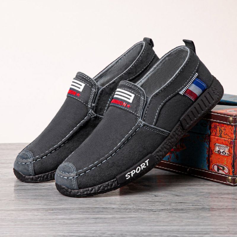 Heren Ademende Zachte Zool Comfortabele Antislip Lichtgewicht Oude Peking Casual Doek Schoenen