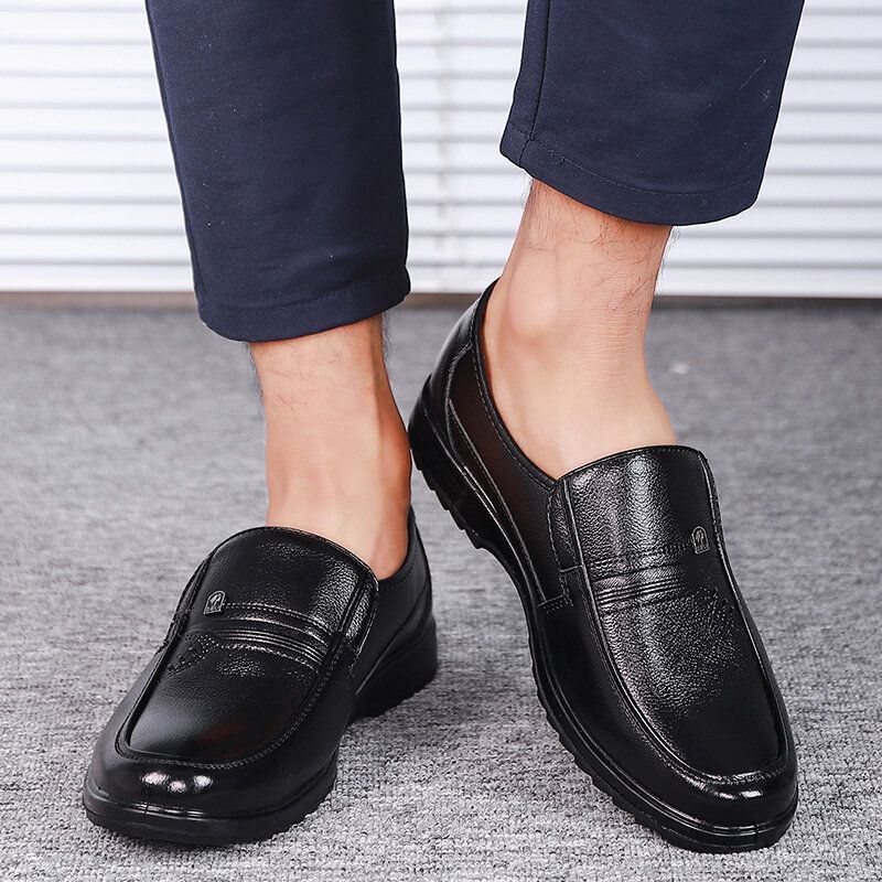 Heren Antislip Comfy Slip On Business Casual Schoenen