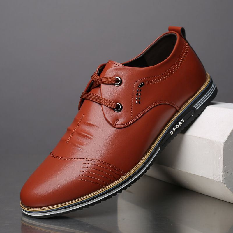 Heren Antislip Soft Sole Lace-up Casual Business Shoes