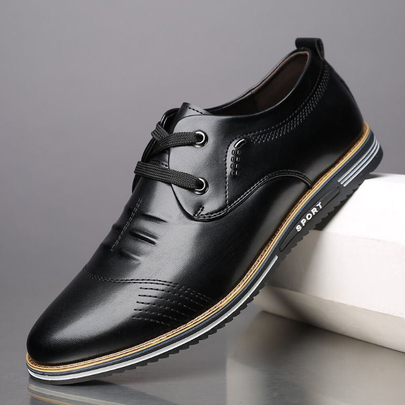 Heren Antislip Soft Sole Lace-up Casual Business Shoes