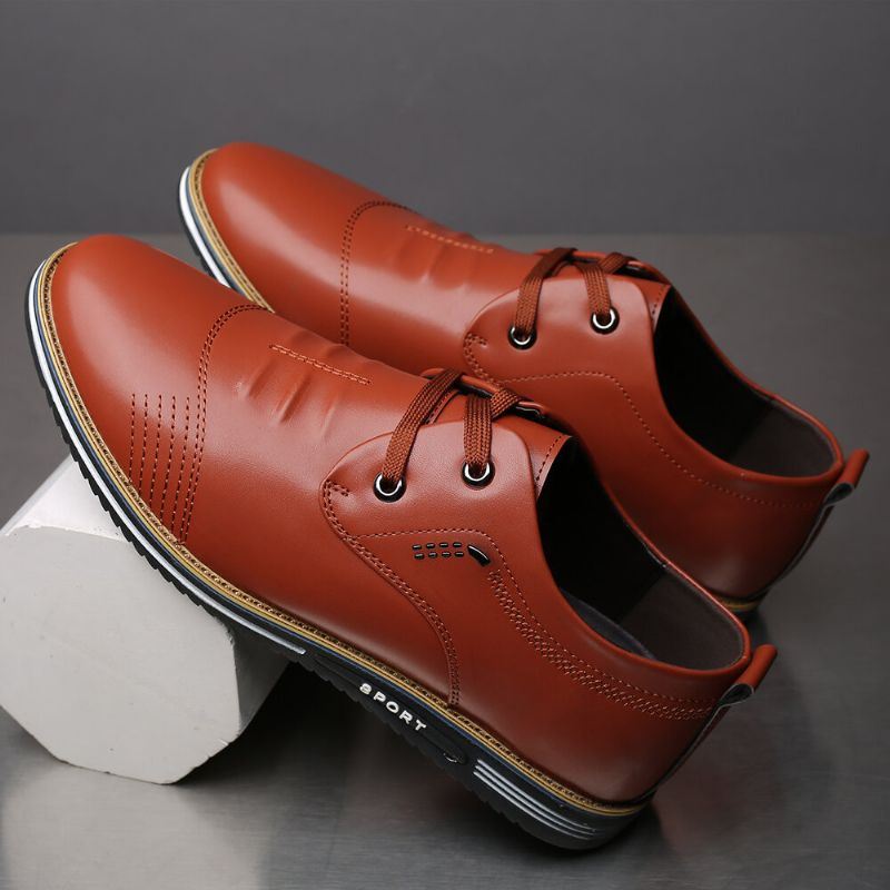 Heren Antislip Soft Sole Lace-up Casual Business Shoes