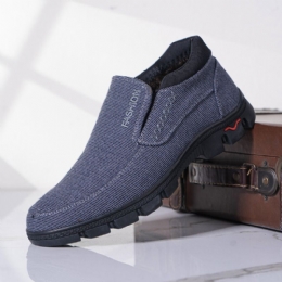 Heren Antislip Warm Gevoerde Comfortabele Oude Peking Casual Katoenen Schoenen