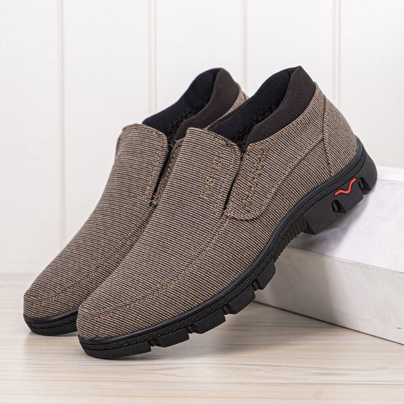 Heren Antislip Warm Gevoerde Comfortabele Oude Peking Casual Katoenen Schoenen