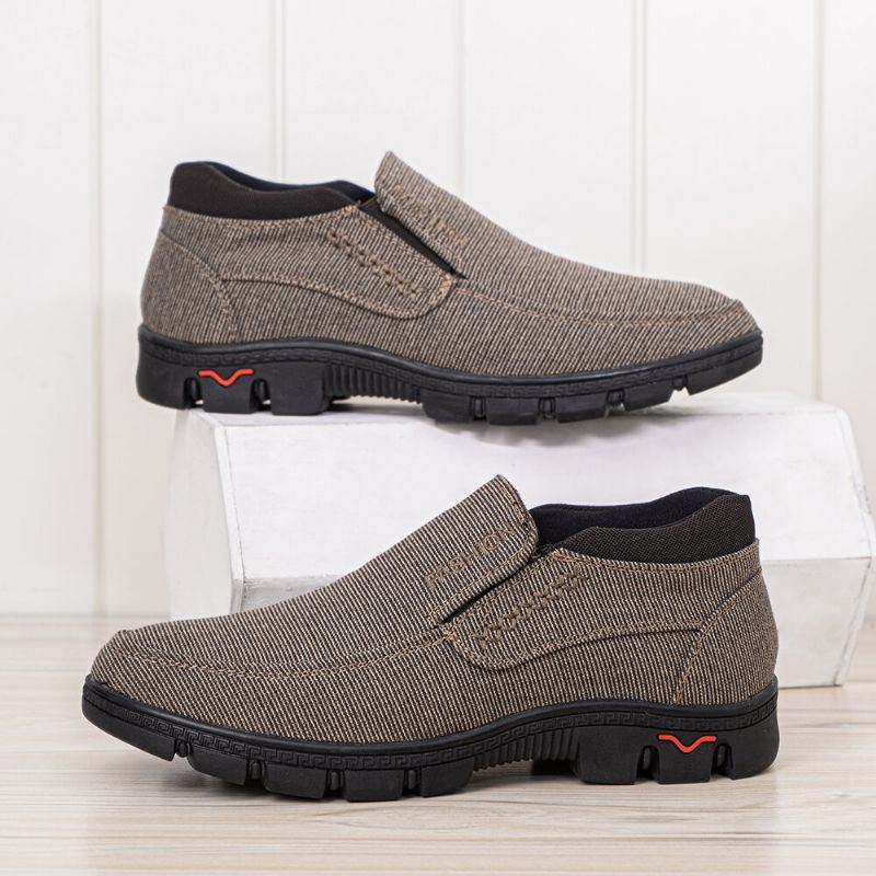 Heren Antislip Warm Gevoerde Comfortabele Oude Peking Casual Katoenen Schoenen