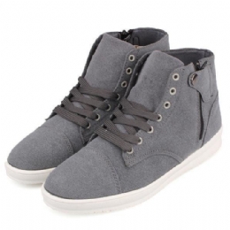 Heren Britse Stijl Canvas Hoge Schoenen