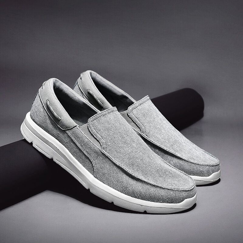 Heren Canvas Lichtgewicht Draagbare Slip-on Casual Schoenen