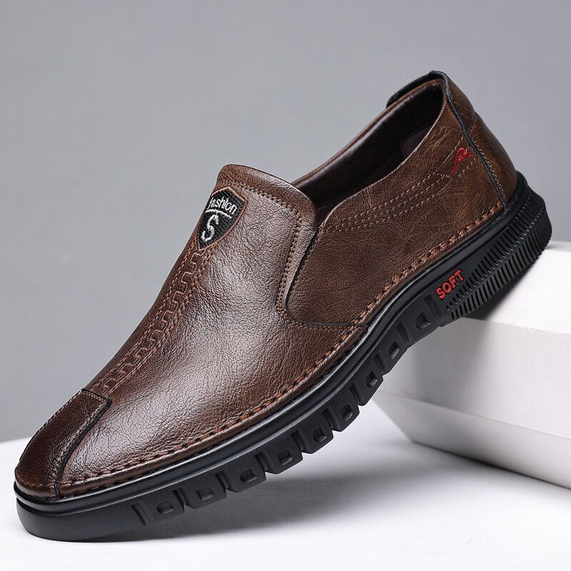 Heren Comfy Microfiber Leather Non-slip Casual Business Shoes