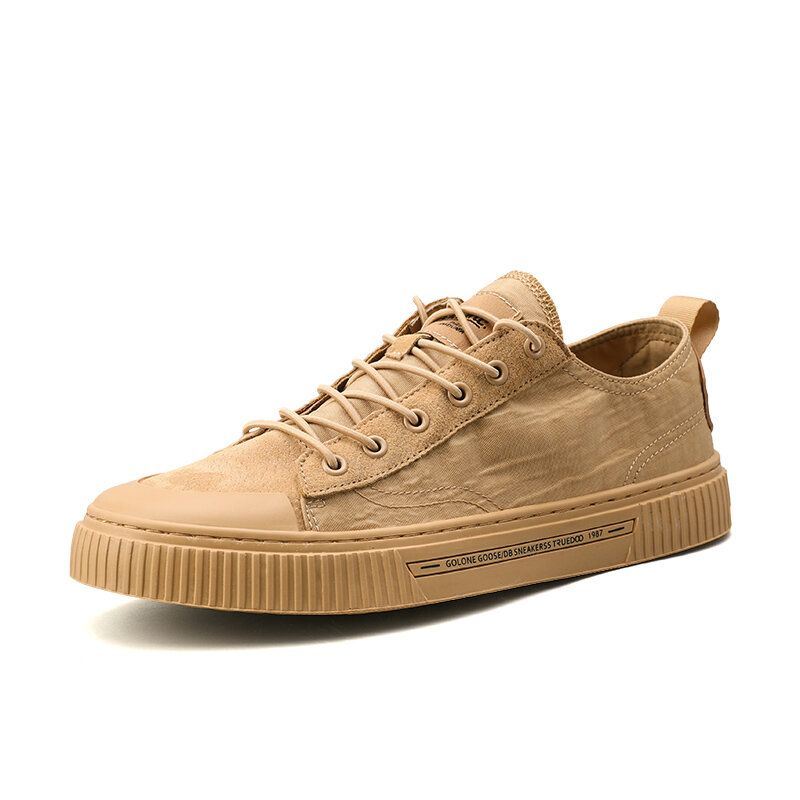 Heren Court Sneaker Ademend Canvas Casual Antislip Teen Beschermd Mode Schoenen