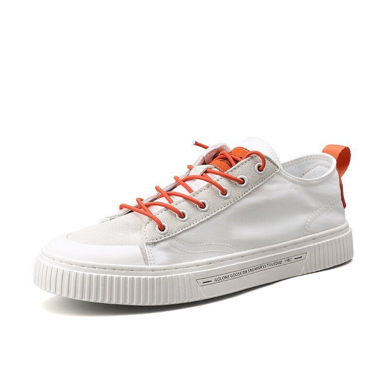 Heren Court Sneaker Ademend Canvas Casual Antislip Teen Beschermd Mode Schoenen