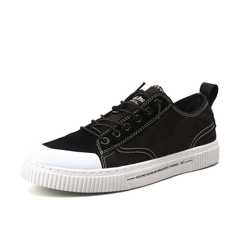 Heren Court Sneaker Ademend Canvas Casual Antislip Teen Beschermd Mode Schoenen