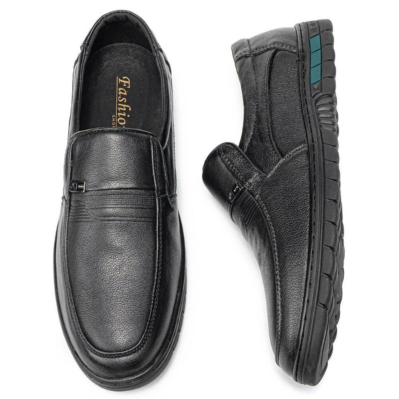 Heren Echt Leer Ademend Antislip Casual Bussiness Schoenen