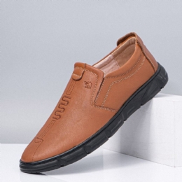 Heren Echt Leer Ademend Antislip Casual Zakelijke Schoenen