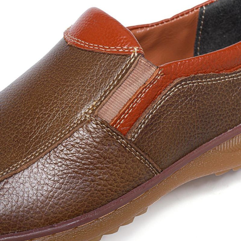 Heren Echt Leer Ademend Antislip Casual Zakelijke Schoenen