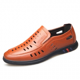 Heren Echt Leer Ademend Zachte Antislip Leisure Bussiness Schoenen