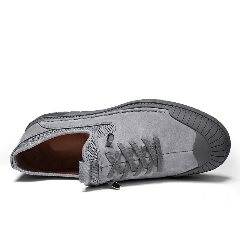 Heren Echt Leer Anti-collision Teen Antislip Zachte Zool Casual Schoenen