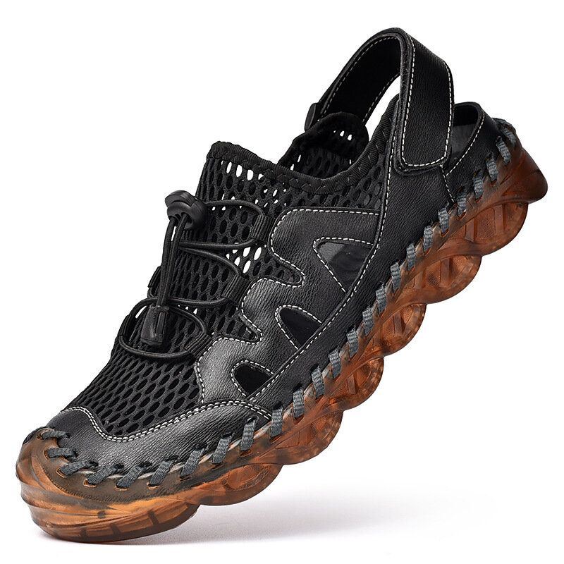 Heren Handstiksels Ademend Mesh Soft Sole Casual Schoenen