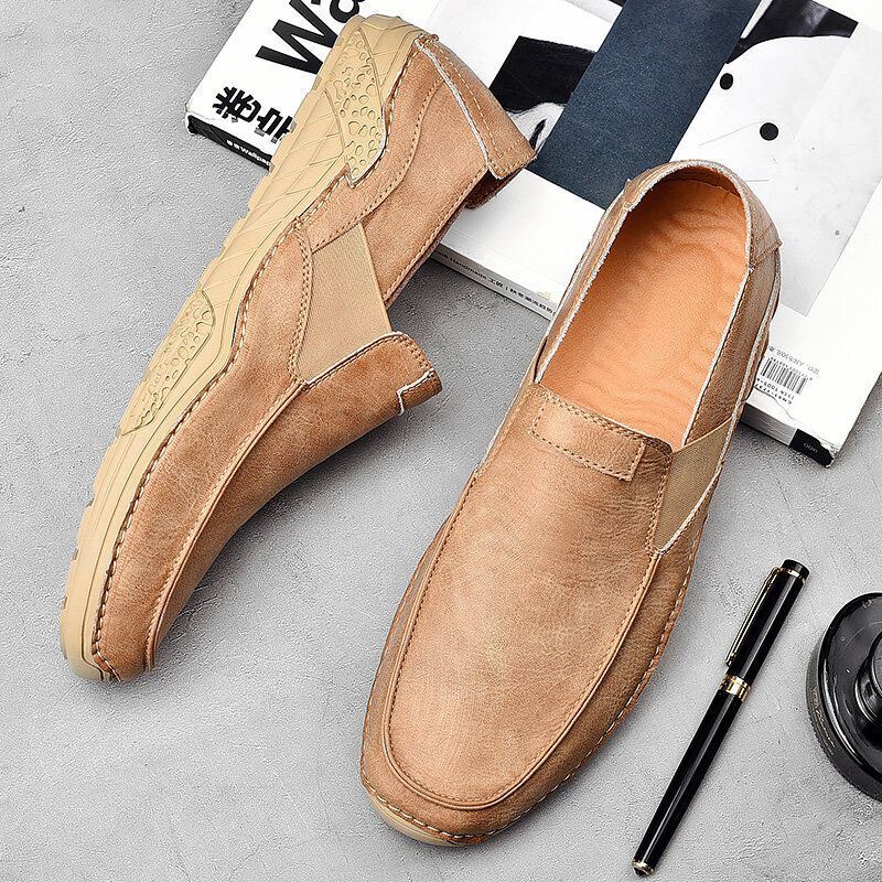 Heren Koeienhuid Antislip Soft Casual Bussiness Schoenen