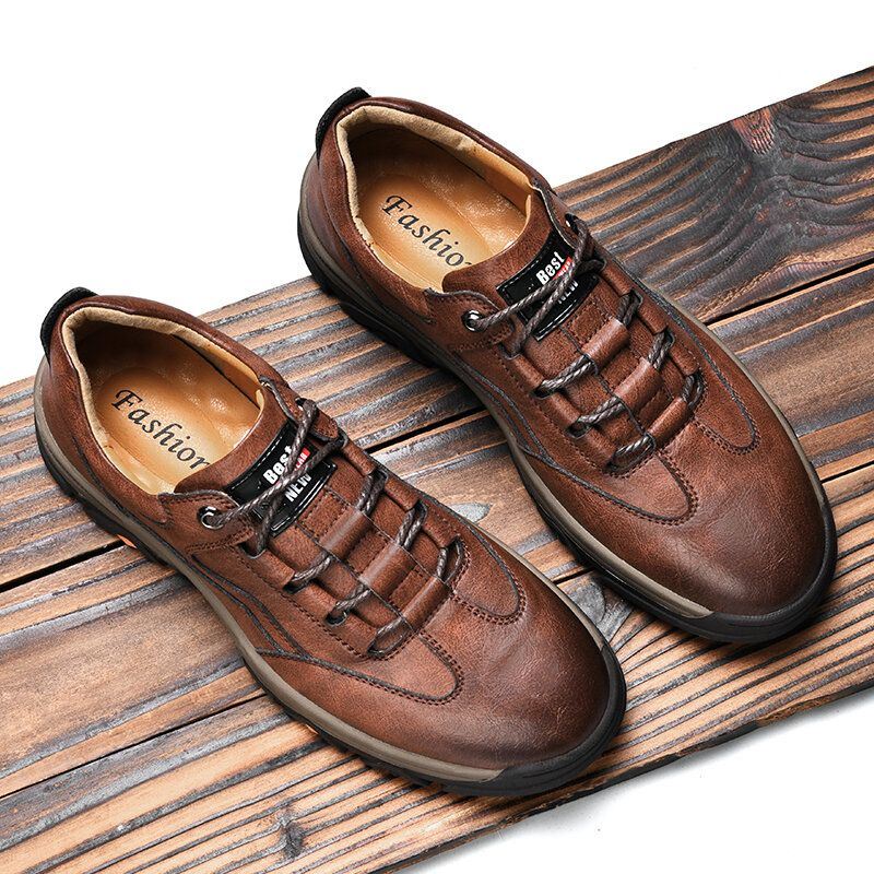 Heren Korte Antislip Soft Sole Lace Up Outdoor Casual Schoenen