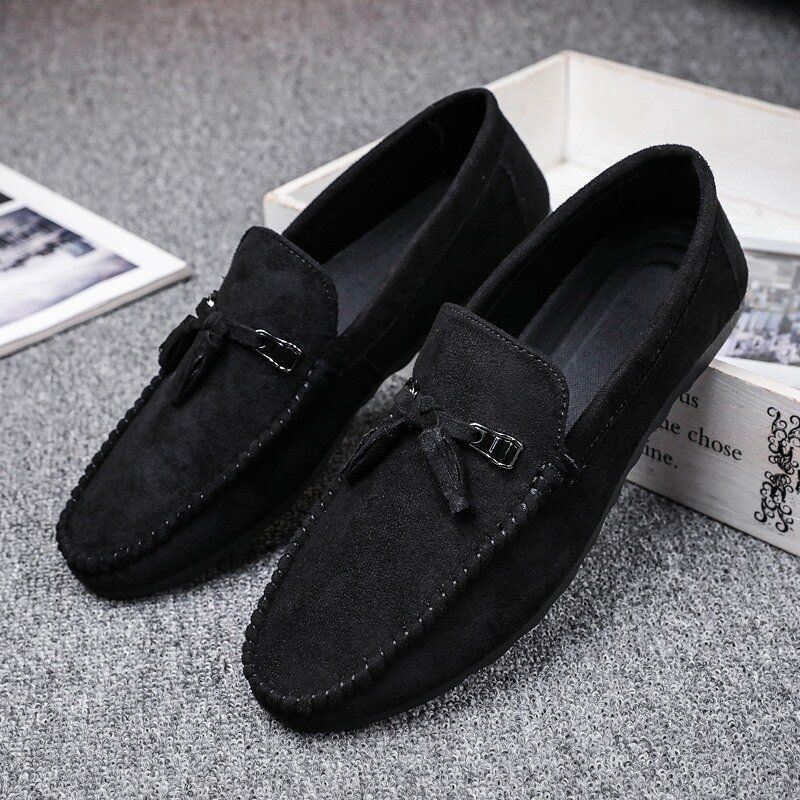 Heren Kwastje Decor Comfortabele Synthetische Suède Instappers Casual Loafers