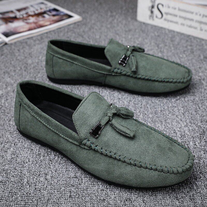 Heren Kwastje Decor Comfortabele Synthetische Suède Instappers Casual Loafers