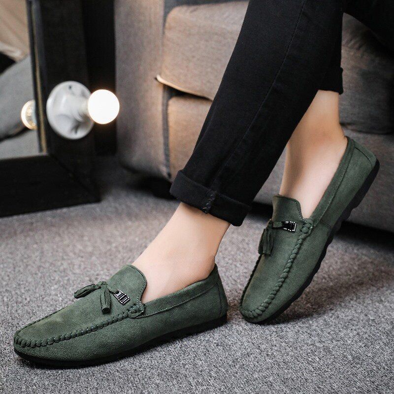 Heren Kwastje Decor Comfortabele Synthetische Suède Instappers Casual Loafers