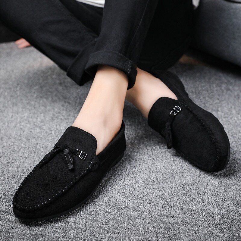 Heren Kwastje Decor Comfortabele Synthetische Suède Instappers Casual Loafers