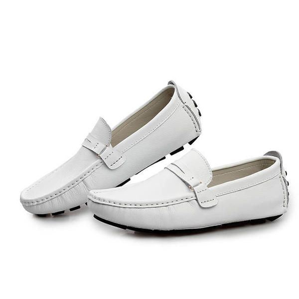 Heren Leer Casual Rijden Outdoor Soft Flats Loafers Schoenen