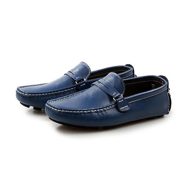 Heren Leer Casual Rijden Outdoor Soft Flats Loafers Schoenen