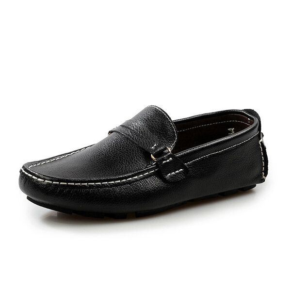 Heren Leer Casual Rijden Outdoor Soft Flats Loafers Schoenen