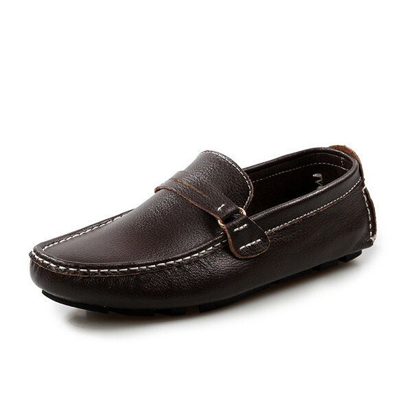 Heren Leer Casual Rijden Outdoor Soft Flats Loafers Schoenen