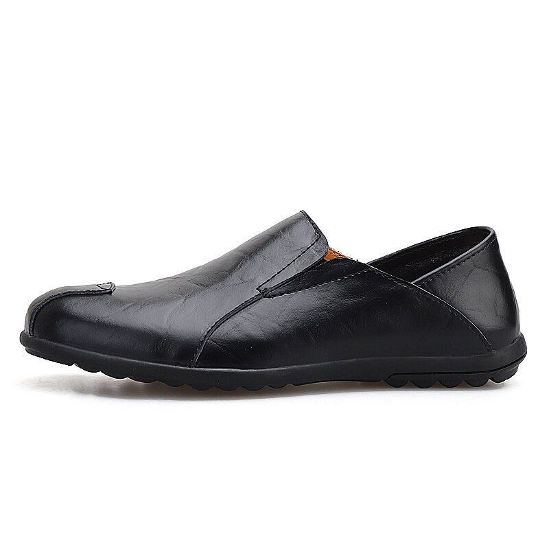 Heren Leer Comfy Non-slip Casual Slip On Driving Loafers