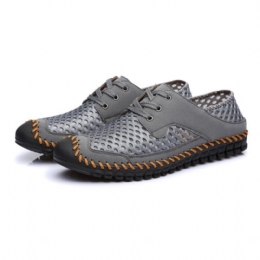 Heren Mesh Ademende Teenbescherming Stiksels Zachte Outdoor Flats