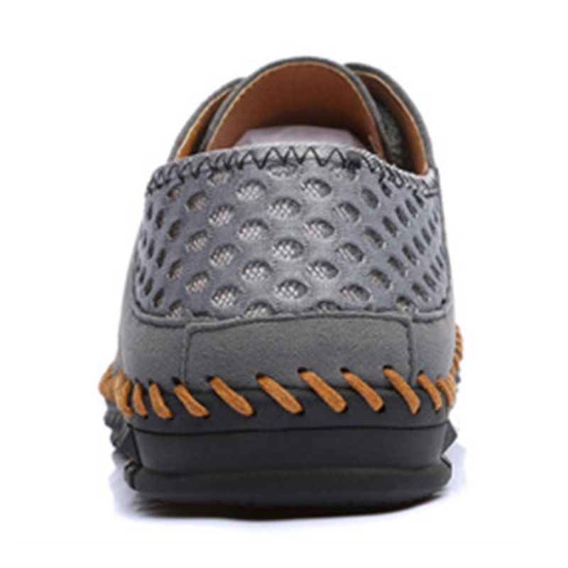 Heren Mesh Ademende Teenbescherming Stiksels Zachte Outdoor Flats