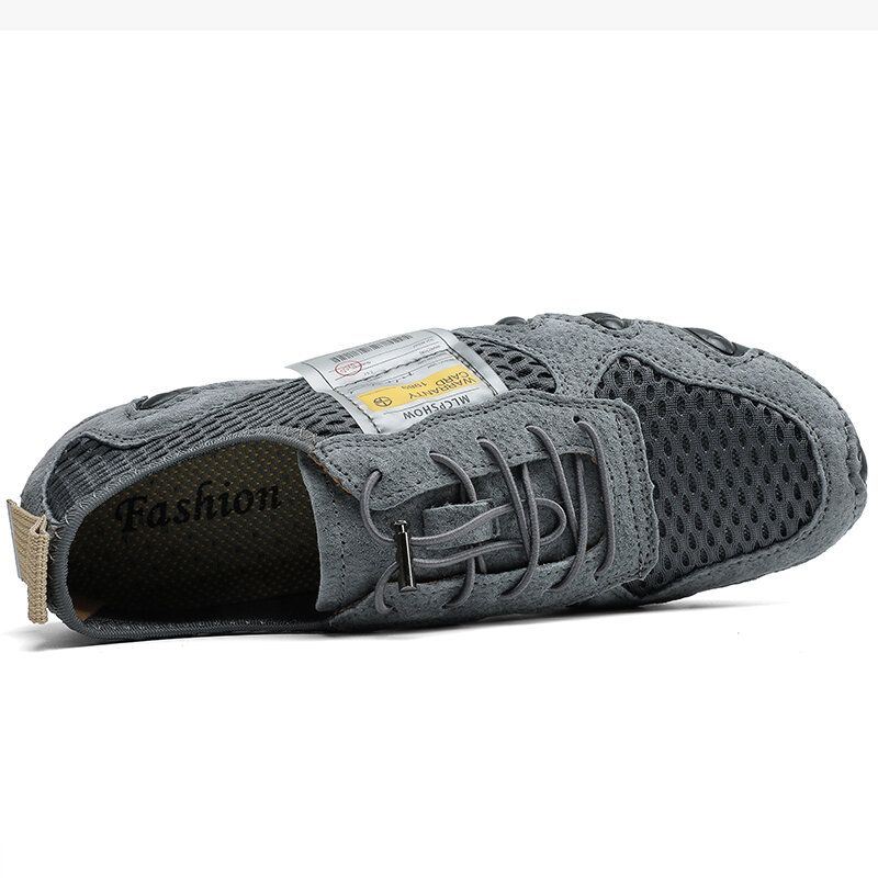 Heren Mesh Comfortabele Ademende Elastische Kant Casual Driving Flats