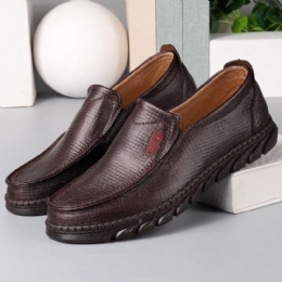 Heren Microfiber Handstiksels Ademende Zachte Zool Comfortabele Casual Oude Peking Schoenen