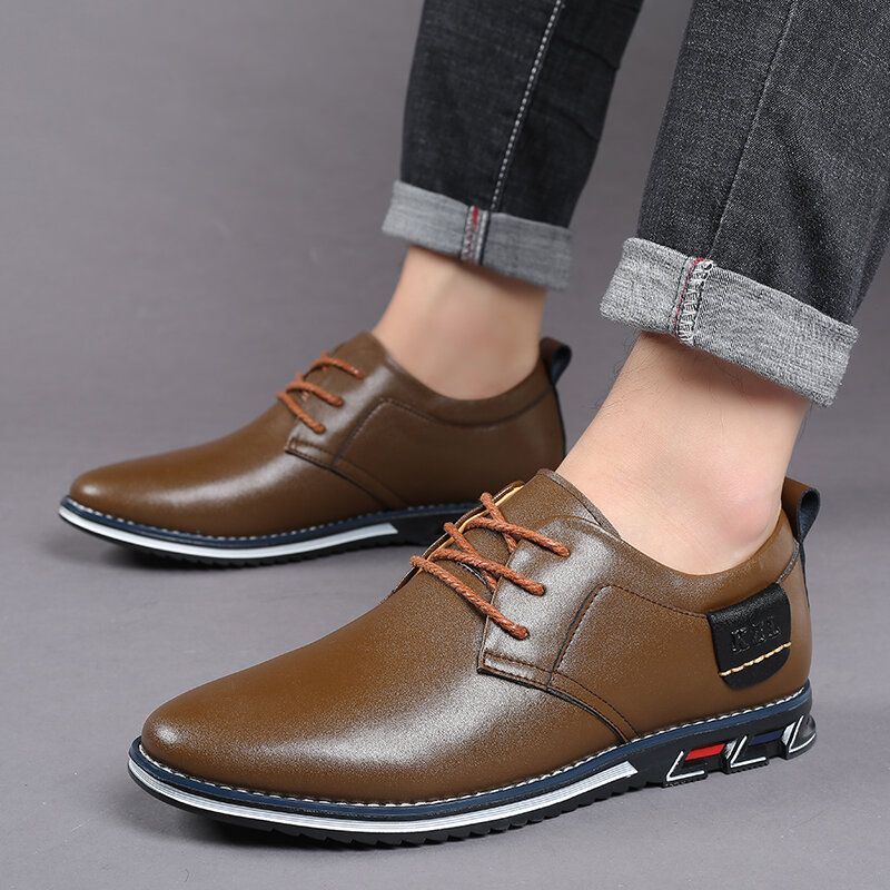 Heren Microfiber Lederen Non-slip Business Casual Schoenen