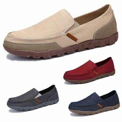 Heren Rijden Canvas Loafers Ademende Casual Flats Rijden Bootschoenen Slip On