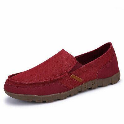 Heren Rijden Canvas Loafers Ademende Casual Flats Rijden Bootschoenen Slip On