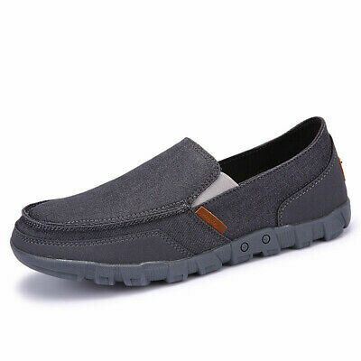 Heren Rijden Canvas Loafers Ademende Casual Flats Rijden Bootschoenen Slip On