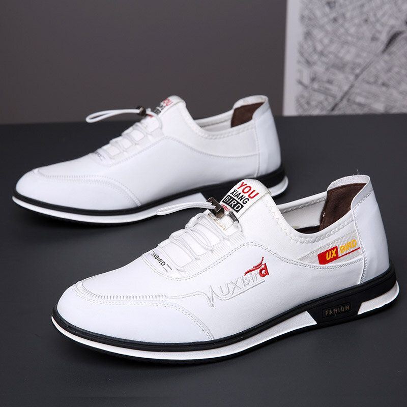 Heren Rundleer Ademend Zachte Bodem Antislip Comfy Driving Casual Business Shoes