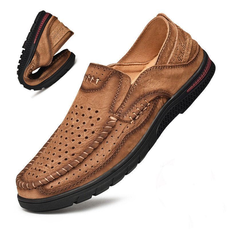 Heren Rundleer Outdoor Hollow Antislip Ademende Casual Wandelschoenen