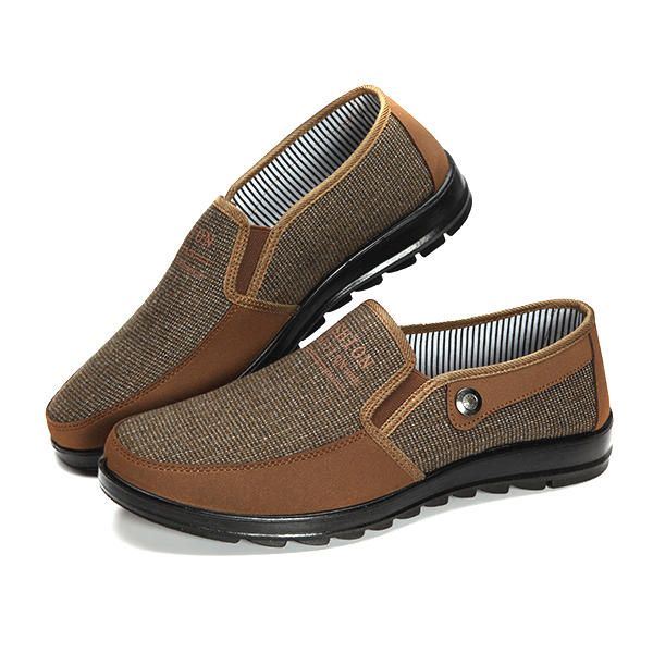 Heren Slip On Soft Casual Suède Schoenen Platte Outdoor Loafers